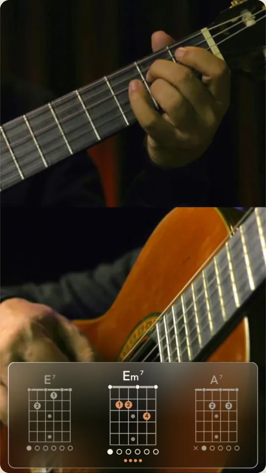 Liquid Glass template on a 9:16 chord video