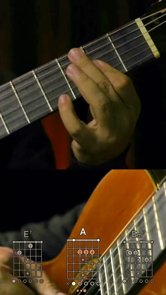 Transparent template on a 9:16 chord video